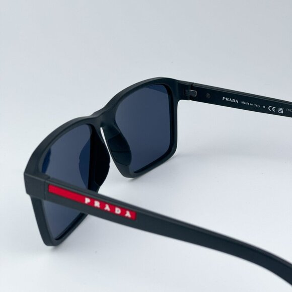 Prada Linea Rossa PS05YS UFK05U BRAND NEW Sunglasses Grey Rubber Blue Unisex - Picture 8 of 10